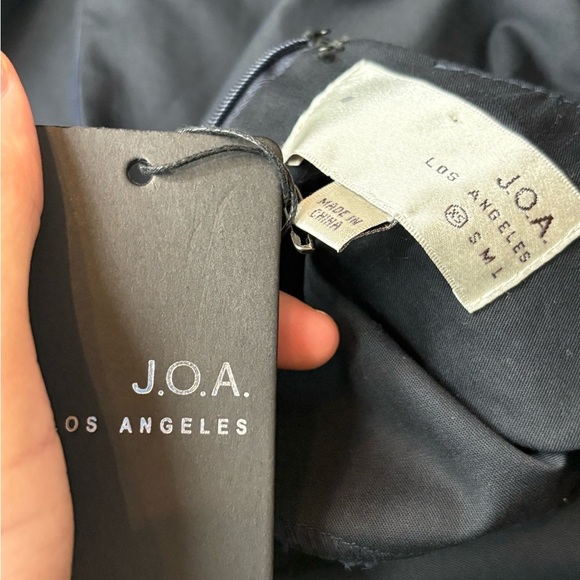 J.O.A. Los Angeles Cold Shoulder Bow Sleeve Dress (Navy) Size XS With Tag - Picture 15 of 16
